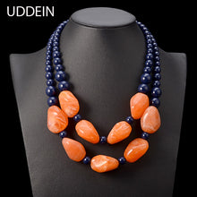 Load image into Gallery viewer, maxi necklace women double layer