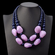 Load image into Gallery viewer, maxi necklace women double layer