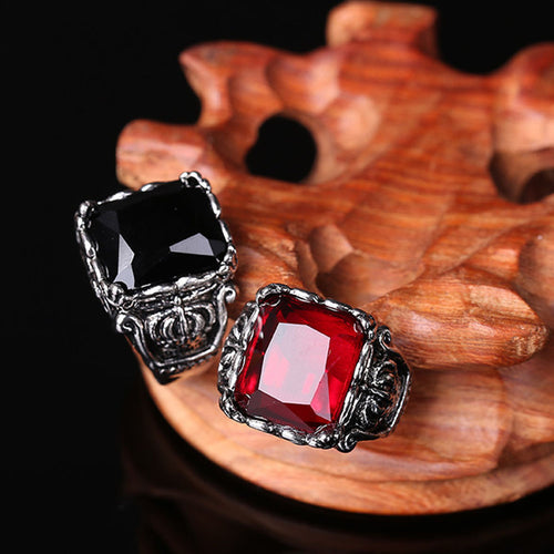 Gothic Crown Rings Vintage Style