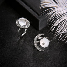 Load image into Gallery viewer, Transparent Crystal Gem Round Moon