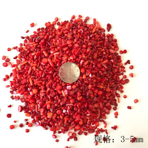 Coral Quartz Crystal Rock Chip