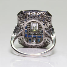 Load image into Gallery viewer, Cubic Zircon Ring Men Geometric