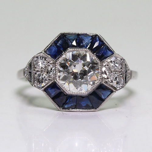 Silver Plated Blue Gems