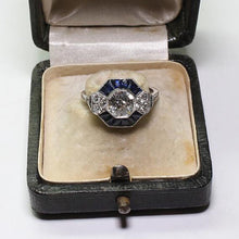 Load image into Gallery viewer, Silver Plated Blue Gems