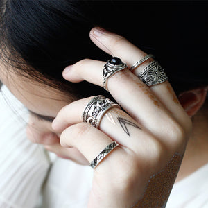 Engraving Black Gem Elephant