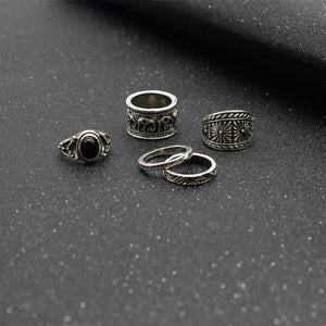 Engraving Black Gem Elephant