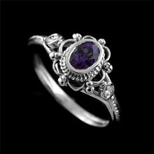 Load image into Gallery viewer, Vintage Promise Ring Purple